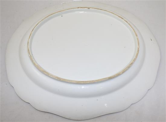 A Worcester meat dish and a Chamberlains meat dish, late 18th / e